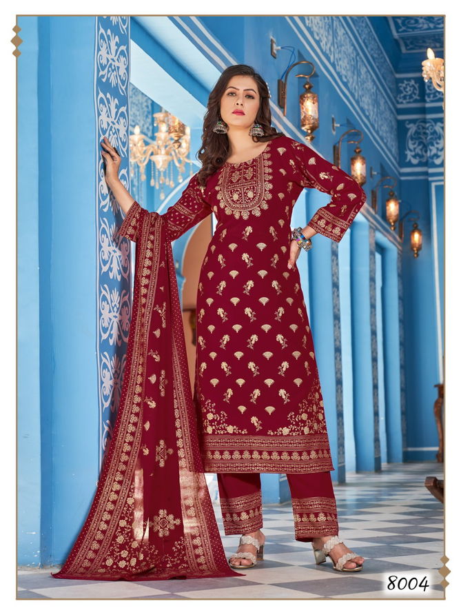 Banwery Nykaa V-8 Wholesale Printed Readymade Salwar Suits Catalog